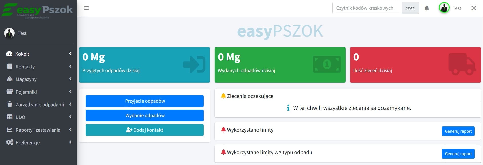 Czytnik w programie