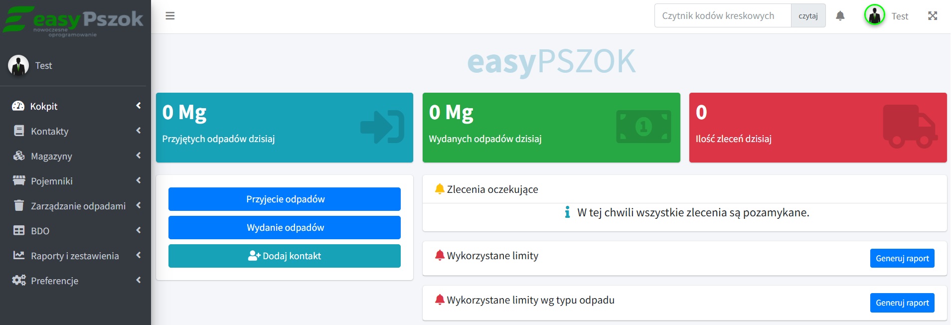 Czytnik w programie