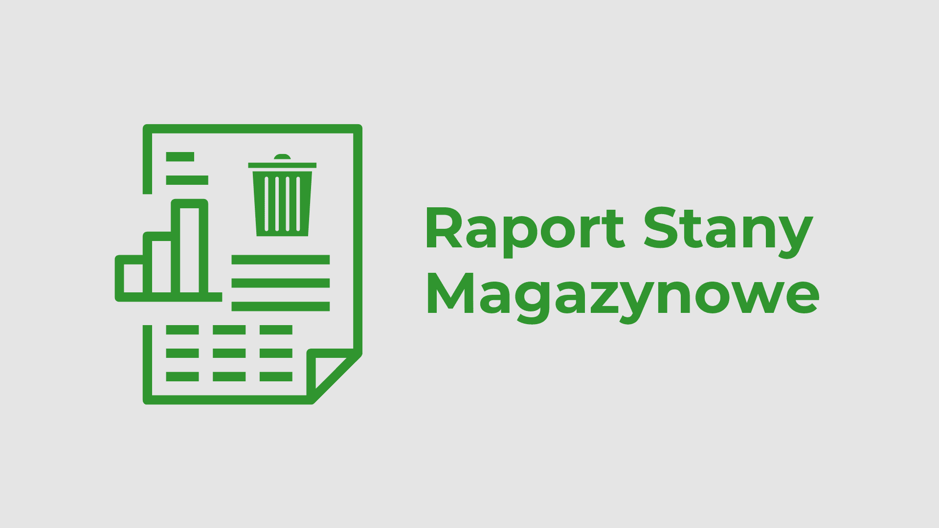 Raport Stany Magazynowe